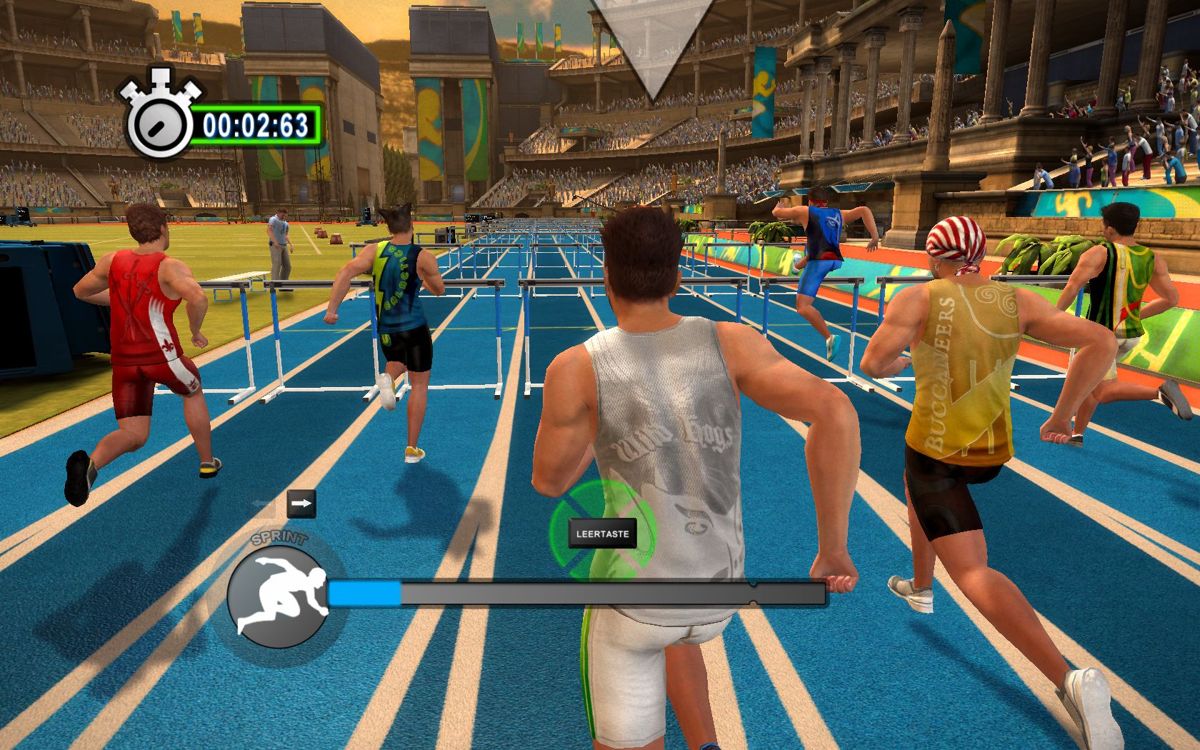 Summer Challenge: Athletics Tournament (Windows) screenshot: 110 m hurdling