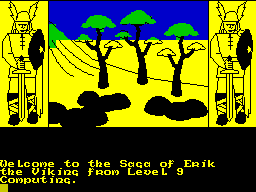 The Saga of Erik the Viking (ZX Spectrum) screenshot: The colour is added later