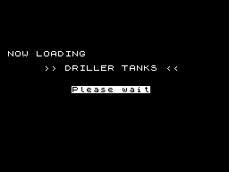 Driller Tanks (ZX Spectrum) screenshot: Loader