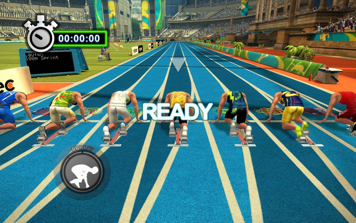 Summer Challenge: Athletics Tournament (Windows) screenshot: 100 m sprint