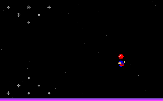 Balloonz (DOS) screenshot: Lots of stars to avoid and ......