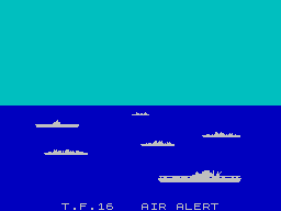 Battle for Midway (ZX Spectrum) screenshot: Now TF 16 is under air attack