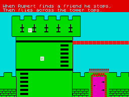 Rupert and the Toymaker's Party (ZX Spectrum) screenshot: The second screen