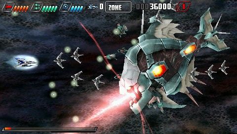 Darius Burst (PSP) screenshot: Shmup at its finest