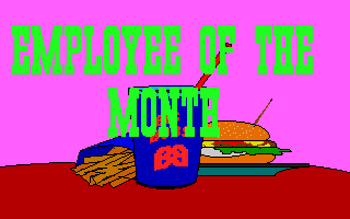 Big Bob's Drive-In (DOS) screenshot: At the end of the game - this could be your reward