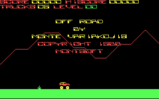 Offroad (DOS) screenshot: Title screen