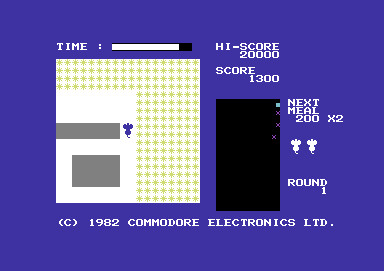 Radar Rat Race (Commodore 64) screenshot: Level complete