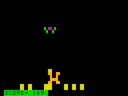 Micro Games (TRS-80 MC-10) screenshot: Catch those eggs (Egg Catcher)