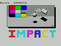 Blockbuster (ZX Spectrum) screenshot: This screen displays as the game is loading