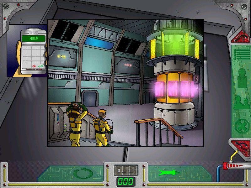 Spy Kids Learning Adventures: Mission: Man In The Moon (Windows) screenshot: Entering the moonbase with a code