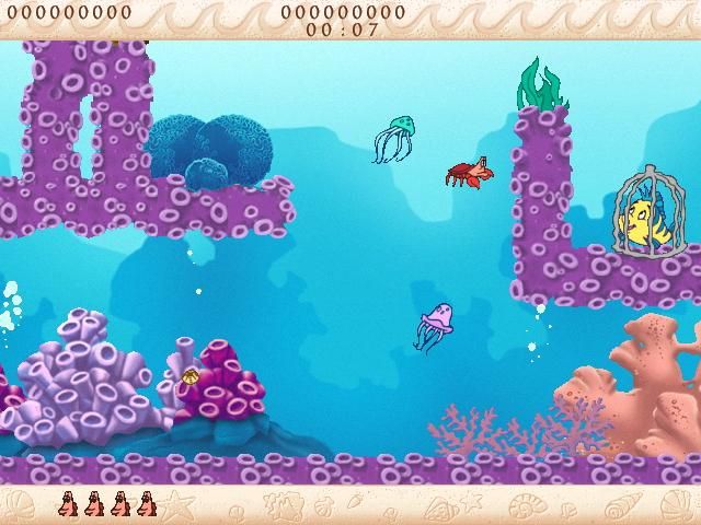 Disney's Arcade Frenzy (Windows) screenshot: Flounder Quest Mini Game.