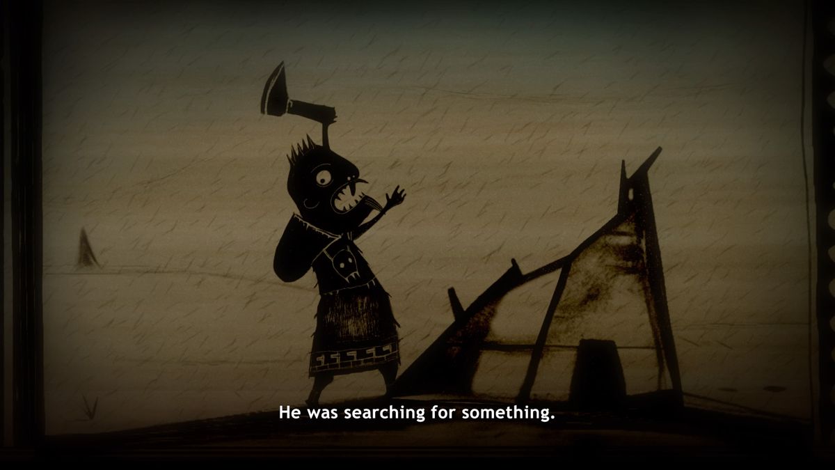 Never Alone (Kisima Innitchuna) (PlayStation 4) screenshot: Terrible man is searching for something