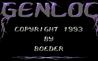 Genloc (Commodore 64) screenshot: Title screen