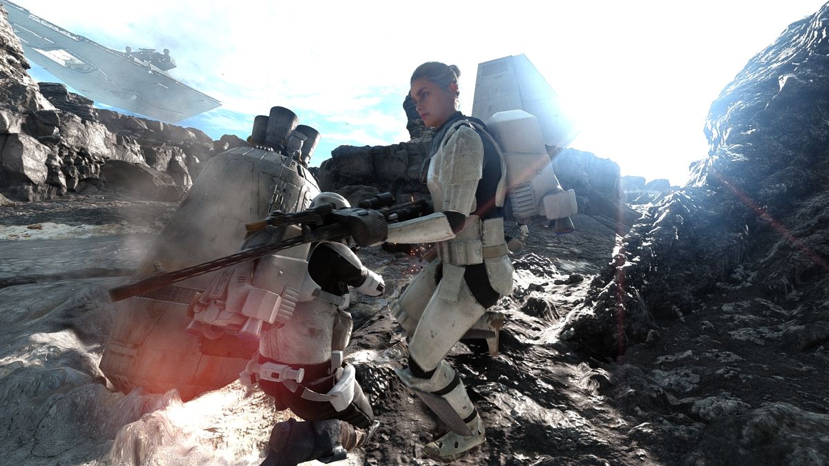 Star Wars: Battlefront (Windows) screenshot: OK, who hid my helmet? It's not funny!
