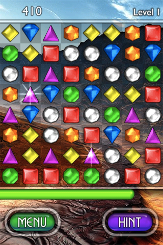 Bejeweled 2: Deluxe (iPhone) screenshot: If diamonds are a girls best friend, what's a bejeweled?