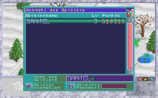 Nicolausi (DOS) screenshot: Player selection