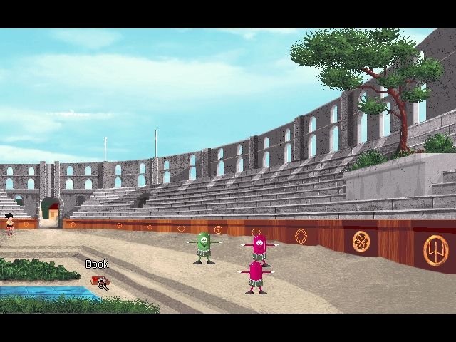 Hariboy's Quest (DOS) screenshot: Roman amphitheater