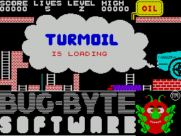 Turmoil (ZX Spectrum) screenshot: This screen displays as the game loads