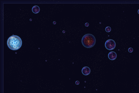 Screenshot of Osmos (iPhone, 2009) - MobyGames