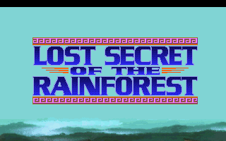 Lost Secret of the Rainforest (DOS) screenshot: Title