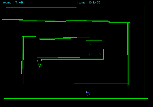 Cygnus (Windows) screenshot: You will need to go slow here to reach the teleporter in the middle.