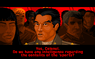Wing Commander (DOS) screenshot: Bossman