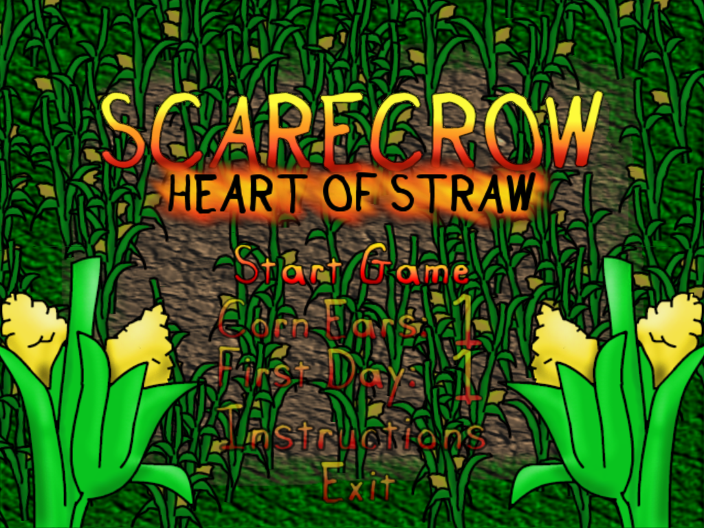 Scarecrow: Heart of Straw (Windows) screenshot: Title Screen