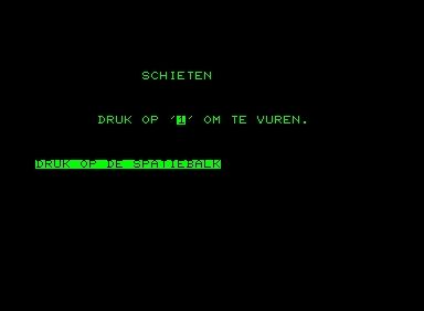 Schieten (Commodore PET/CBM) screenshot: Title screen