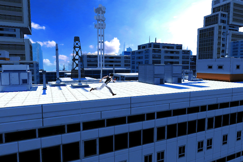 Mirror's Edge (iPhone) screenshot: And we're off!