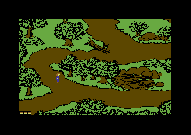 Willow (Commodore 64) screenshot: Entering the woods...