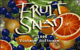 Fruit Salad (DOS) screenshot: The game's title screen