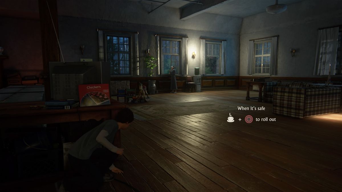 Uncharted 4: A Thief's End (PlayStation 4) screenshot: Sneaking past the nun
