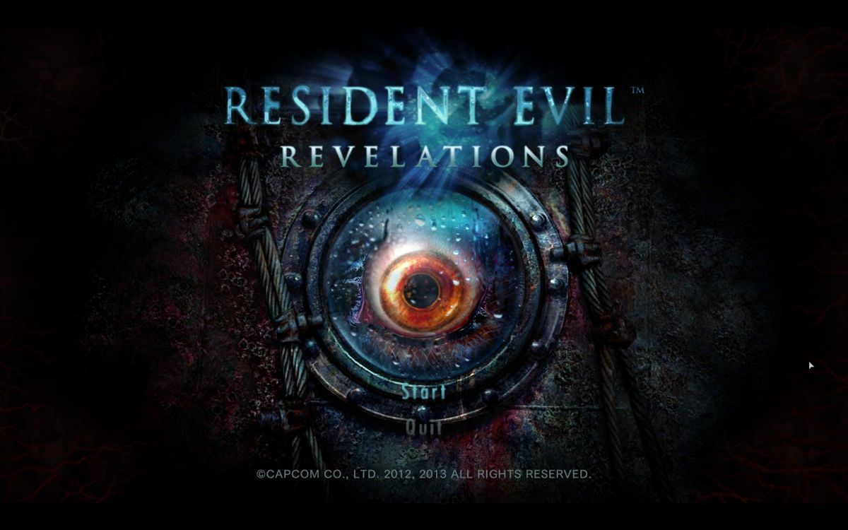 Resident Evil: Revelations (Windows) screenshot: Welcome to Resident Evil Revelations