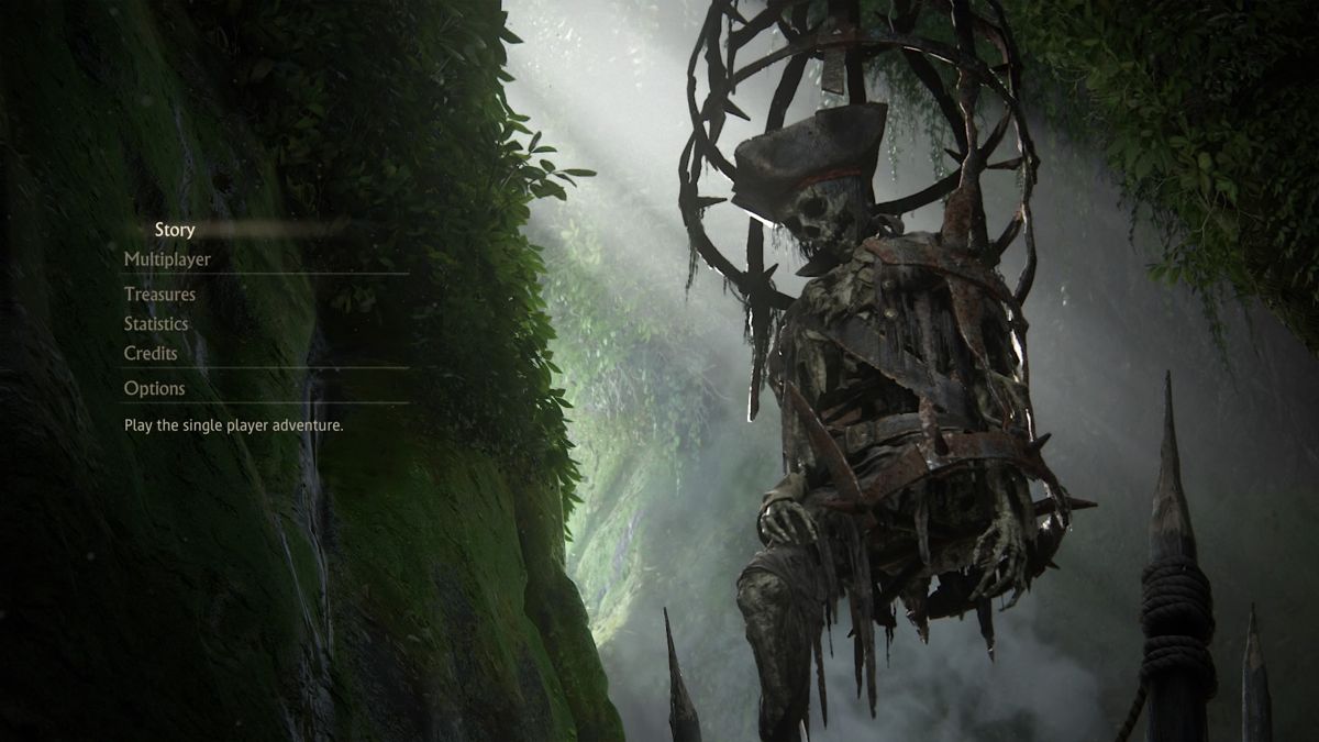 Uncharted 4: A Thief's End (PlayStation 4) screenshot: Main menu