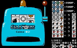 Gear Works (DOS) screenshot: Slot machine time!