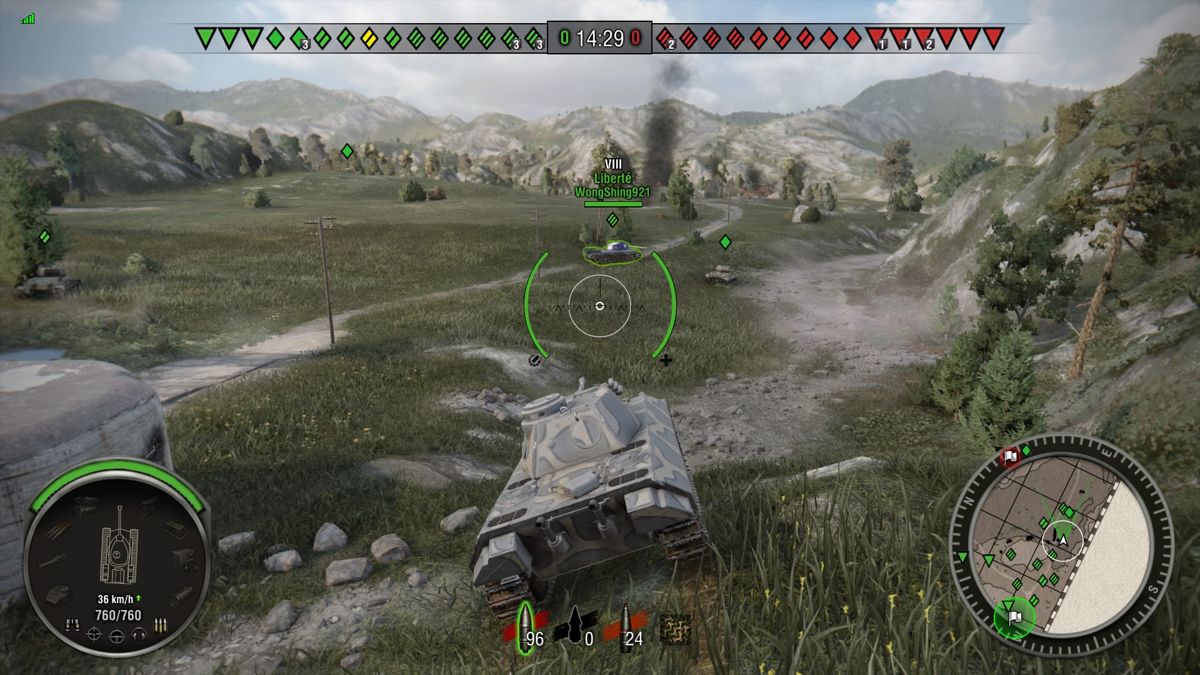 World of Tanks: Liberté (PlayStation 4) screenshot: Liberte tank in front
