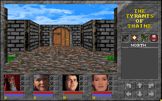Yendorian Tales: The Tyrants of Thaine (DOS) screenshot: Castle Grounds