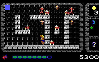 Dark Ages: Volume 2 - The Undead Kingdom (DOS) screenshot: Quite many foes