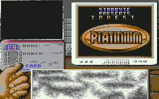 Inve$t (Commodore 64) screenshot: You'll see most parts of this screen all the time in the game.