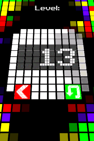 Cubo (iPhone) screenshot: Game over