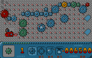 Gear Works (DOS) screenshot: These levels are kinda repetitive