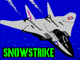 Snow Strike (ZX Spectrum) screenshot: This screen displays as the game loads
