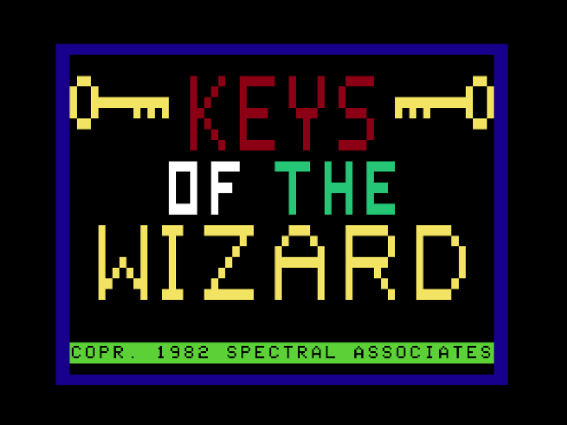 Wizard Key Sign Keys of the Wizard (1982) - MobyGames