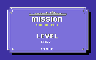 Destroyer (Commodore 64) screenshot: Set up the game options