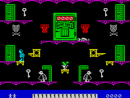 Moonlight Madness (ZX Spectrum) screenshot: But there is a way to change the platforms so that the player can progress