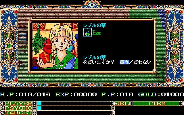 AIZA: New Generation (PC-98) screenshot: Shopping