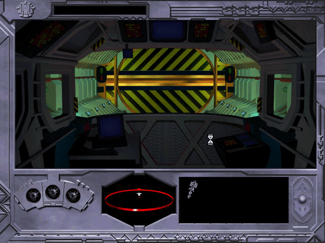Rama (DOS) screenshot: Space travel