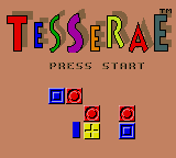 Tesserae (Game Gear) screenshot: Title screen