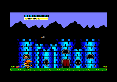 Ramparts (Amstrad CPC) screenshot: Starting level 1