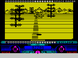 Space Racer (ZX Spectrum) screenshot: A change of scenery